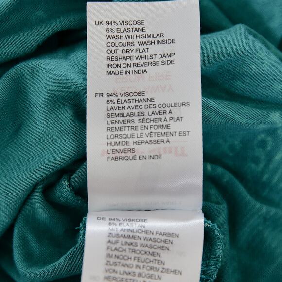 white stuff Tropical Turquoise midi dress size M - Picture 5 of 6